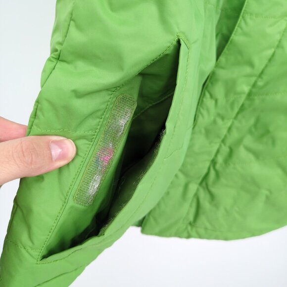 Burton Girls Reversible Puffer Vest XL Pink Green Outdoor Preppy Cold Weather - Picture 6 of 14